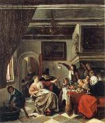 Jan Steen The Way we hear it is the way we sing it USA oil painting artist